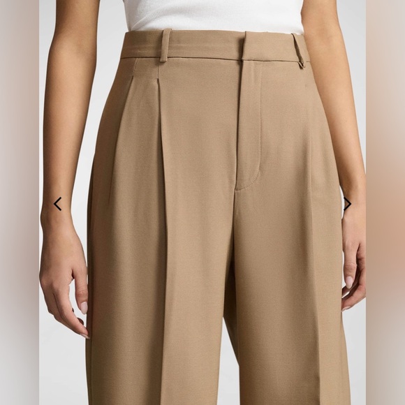 Ralph Lauren Tan Wool Blend Wide Leg Women's Pants Size 14 - Picture 5 of 8